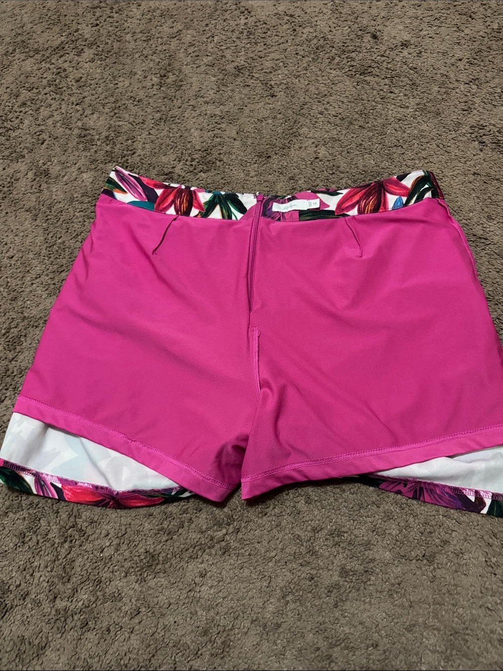 Lily Hagen Active Skort-Sz 14-Botanical Print-Pockets-Zip Back - Picture 14 of 15